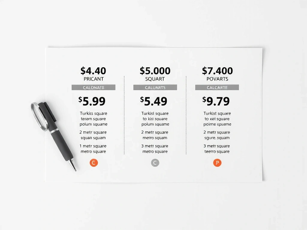 Şeffaf fiyatlandırma tablosu